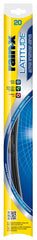 Rain-X Latitude 99820 Wiper Blade, Contoured Blade, 20 in L Blade, Metal/Rubber