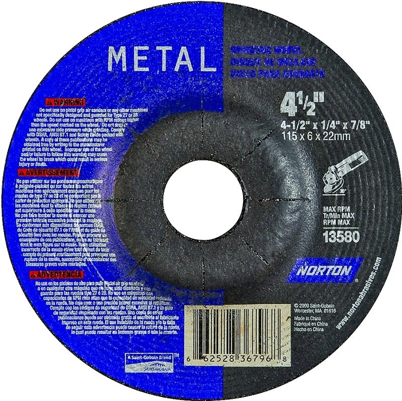36796 WHEEL GRIND METAL 4-1/2