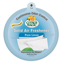 Citrus Magic 616472871 Air Freshener, 8 oz, Pure Linen, 350 sq-ft Coverage Area, Water, Vegetable Derived Emulsifiers
