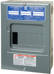 Square D Homeline HOM612L100SCP Load Center, 100 A, 6 -Space, 12 -Circuit, Main Lug, NEMA 1 Enclosure, Gray