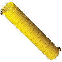 Amflo 4-50E-RET Air Hose, 1/4 in OD, 50 ft L, MNPT, 200 psi Pressure, Nylon, Yellow