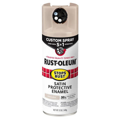 Stops Rust 376879 Rust Preventative Spray Paint, Satin, French Beige, 12 oz, Can
