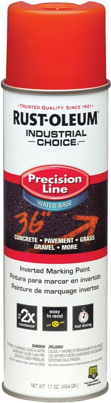 Industrial Choice 203035 Inverted Marking Spray Paint, APWA Alert Orange, 17 oz, Can