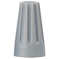 Gardner Bender WireGard GB-1 Series 25-001 Wire Connector, Gray, 22 to 16 AWG Wire, Steel Contact, 25/BAG