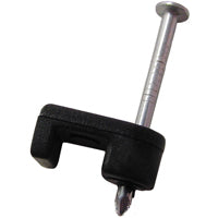 Gardner Bender PSB-1600T Cable Staple, 3/16 in W Crown, 7/8 in L Leg, Polyethylene