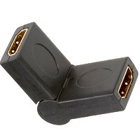 Zenith VA3001HDEX Coupler/Connector, Female Connector, Gold, Black