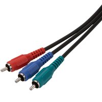 Zenith VC1006COMPON Video Cable, Black Sheath, 6 ft L