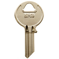 Hy-Ko 11010AB1 Key Blank, Brass, Nickel, For: Abus Cabinet, House Locks and Padlocks, AB1 Key Number