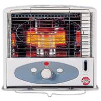 Kero World KW-11 Radiant Heater, 1 gal Fuel Tank, Kerosene, 10,000 Btu, 450 sq-ft Heating Area, Gray