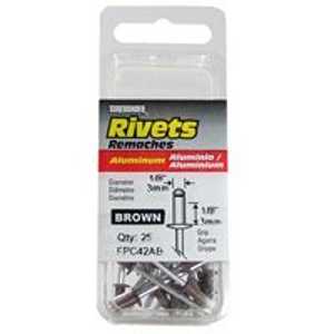 Surebonder FPC42AB Blind Rivet, Short, 1/8 in L, Aluminum