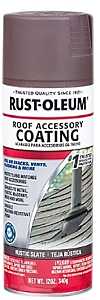 Stops Rust 285222 Rust Preventative Spray Paint, Flat, Rustic Slate, 12 oz, Can