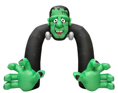 Santas Forest 90837 Inflatable Halloween Monster Archway, 13 ft H, Polyvinyl, Black/Green, Outdoor