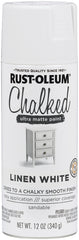 Rust-Oleum 302591 Chalk Spray Paint, Ultra Matte, Linen White, 12 oz, Can