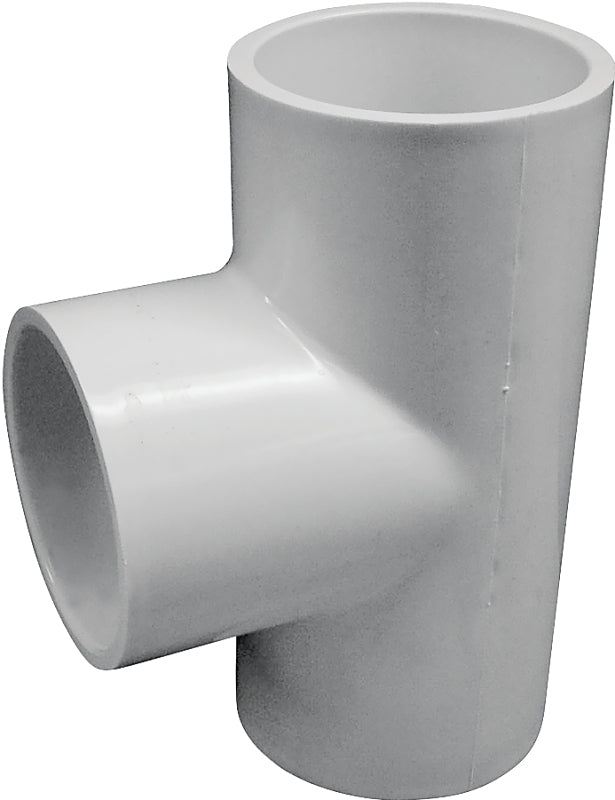 Lasco 401025BC Pipe Tee, 2-1/2 in, Slip, PVC, SCH 40 Schedule