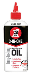 3-In-One 100703 Multi-Purpose Lubricant, 4 oz Bottle, Liquid