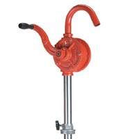 LubriMatic 55-303 Barrel Pump, 42 in L Suction Tube, 1-1/16 in Outlet, 1 gal/18 Revolutions, Iron/Steel