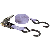 Keeper 05514 Tie-Down, 1 in W, 14 ft L, Polyester, Gray, 500 lb, S-Hook End Fitting