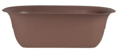 Bloem Modica MR2445 Planter, 14 in W, 26 in D, Resin, Chocolate