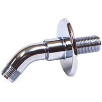 US Hardware P-040C Shower Arm, 1/2 in Connection, NPT, Plastic, Chrome