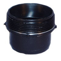 US Hardware RV-331B Hose Adapter, 3 in ID, Male Thread x Hose, ABS, Black