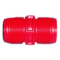 US Hardware RV-380B Hose Coupler, 3 in ID, Male Thread, Plastic, Red