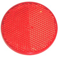 US Hardware RV-657C Safety Reflector, Red Reflector, Plastic Reflector, Adhesive