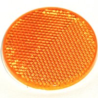 US Hardware RV-658C Safety Reflector, Amber Reflector, Plastic Reflector, Adhesive