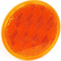 US Hardware RV-660C Safety Reflector, Amber Reflector, Plastic Reflector