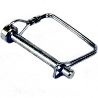 US Hardware RV-867C Pin Coupler Lock, Steel, Silver Zinc