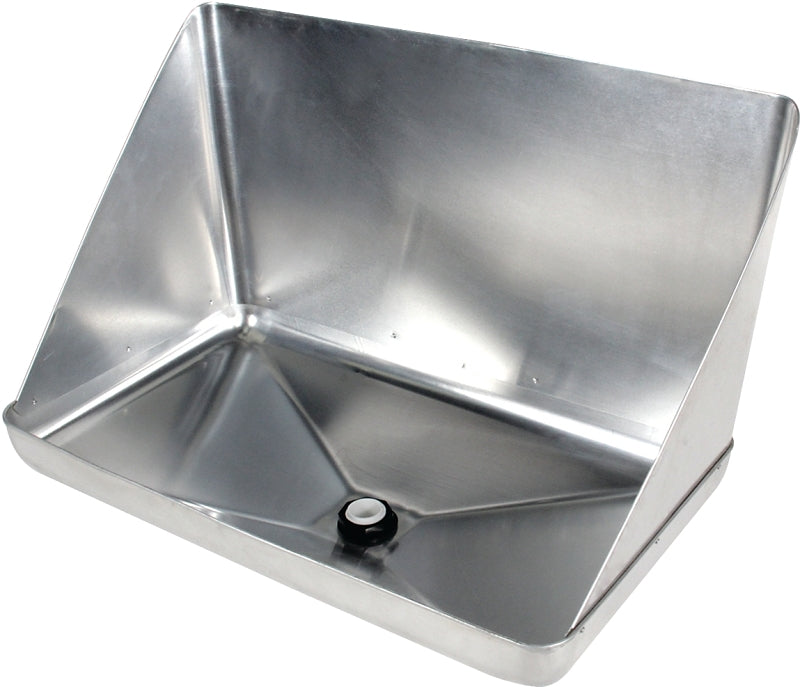 Camco 11430 Water Heater Drain Pan, Aluminum, For: 20-1/2 in W x 13 in D Gas or Electric Tankless Water Heaters