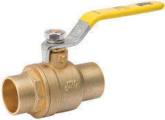 B & K 107-845NL Ball Valve, 1 in Connection, Compression, 150, 600 psi Pressure, Manual Actuator, Brass Body