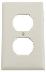 Eaton Wiring Devices 2132W-BOX Receptacle Wallplate, 4-1/2 in L, 2-3/4 in W, 1 -Gang, Thermoset, White, High-Gloss