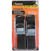Keeper 85213 Lashing Strap, Fully Adjustable, Red