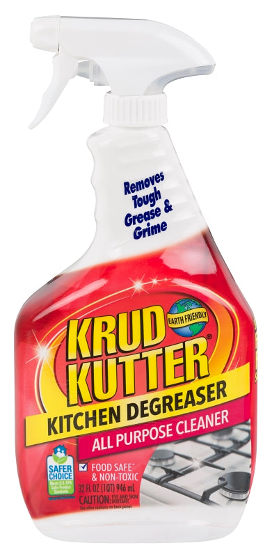 Krud Kutter 305373 Kitchen All-Purpose Cleaner/Degreaser, 32 oz, Spray Bottle, Liquid, Mild
