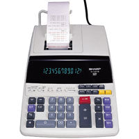Sharp EL1197PIII Printing Calculator, 12 Display, Off-White