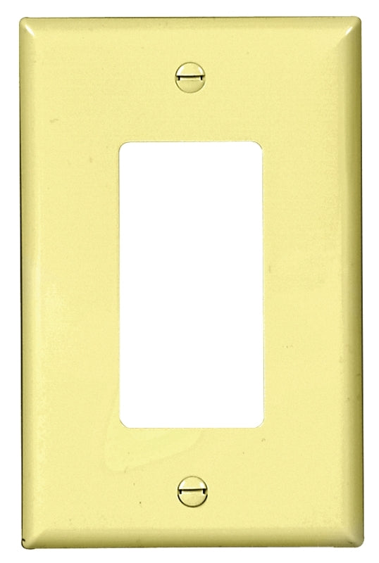 WALL PLATE 1GANG DECR MID IVRY