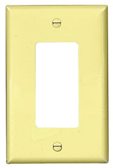 WALL PLATE 1GANG DECR MID IVRY