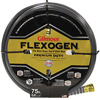 Gilmour Mfg 874751-1001 Garden Hose, 75 ft L, Brass, Gray