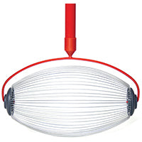 Garden Weasel 95404 Nut Gatherer, 47-1/2 in OAL, 1.5 gal Basket, Steel Basket, Steel Handle
