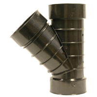 ADS 0422AA Pipe Wye, 4 in, Slip-Joint, Polyethylene, Black