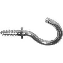 Reliable CHB114MR Cup Hook, 1-1/4 in L, Metal, Brass