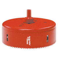 Morse Real McCoy TA80 Hole Saw with Arbor, 5 in Dia, 1-15/16 in D Cutting, 7/16 in Arbor, 4/6 TPI, HSS Cutting Edge