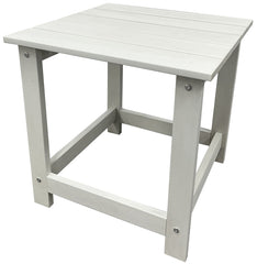 Seasonal Trends HTWS18LW-W Side Table, 18.11 in W, 18.11 in D, 18.11 in H, Resin Wood Frame, Square Table