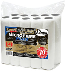 BENNETT 10PK M88-13MM Paint Roller, 13 mm Thick Nap, 240 mm L, Microfiber Cover
