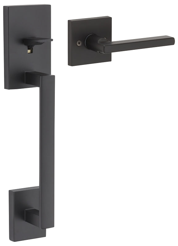 Weiser San Clemente Series GLA7771SCE/HFL514 Door Handleset, Satin Nickel, 2-3/8, 2-3/4 in Backset, 1-3/4 in Thick Door