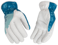 KincoPro 103HKWM Hybrid Gloves, Women's, M, Wing Thumb, Easy-On, Shirred Elastic Cuff, Polyester Spandex Fabric Back