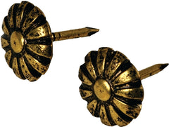 Hillman 122681 Furniture Nail, Antique Brass, Daisy Head