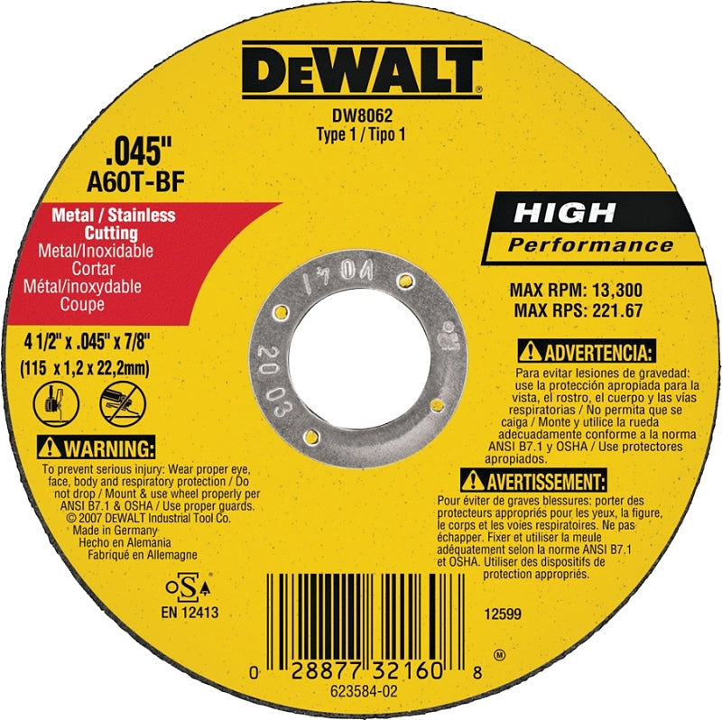 DW8062 4-1/2IN X .045IN X 7/8I