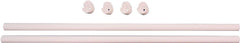 Easy Track RR1036 Wardrobe Rod, 1 in Dia, 35 in L, Steel