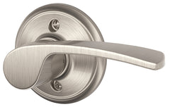 Schlage F Series FA170MER619RH Dummy Lever, Mechanical Lock, Satin Nickel, Lever Handle, Metal, Residential